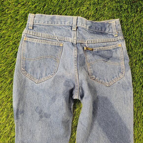 Vintage 80s LEE Riders Jeans 26x31 USA Union-Made Faded - Picture 12 of 16